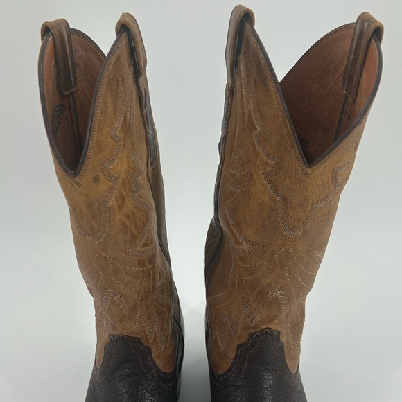 Lucchese 2000 Brown Cowboy Boots Size 9 EE - Picture 3 of 7